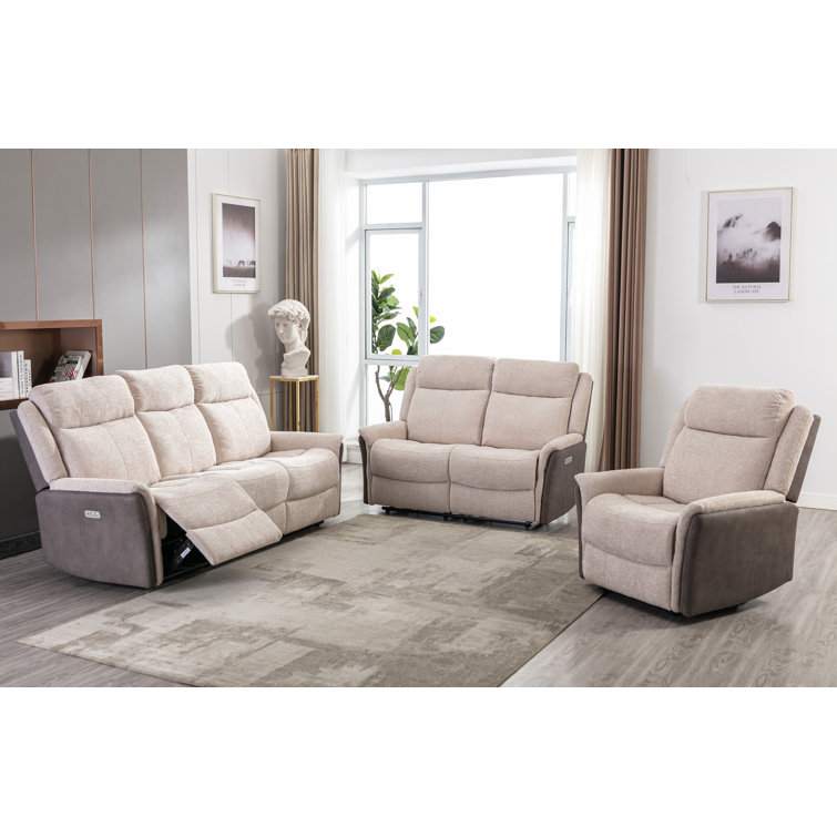 Rosalind Wheeler Cera 2 Piece Reclining Living Room Set Wayfair.co.uk